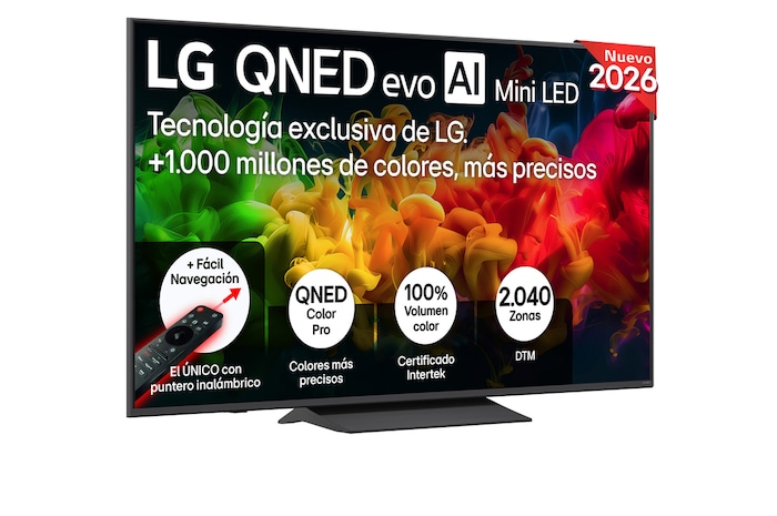 Smart TV LG QNED evo MiniLED AI QNED81 65 pulgadas 4K 2026