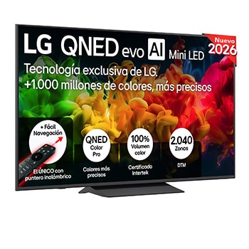 Smart TV LG QNED evo MiniLED AI QNED81 65 pulgadas 4K 2026