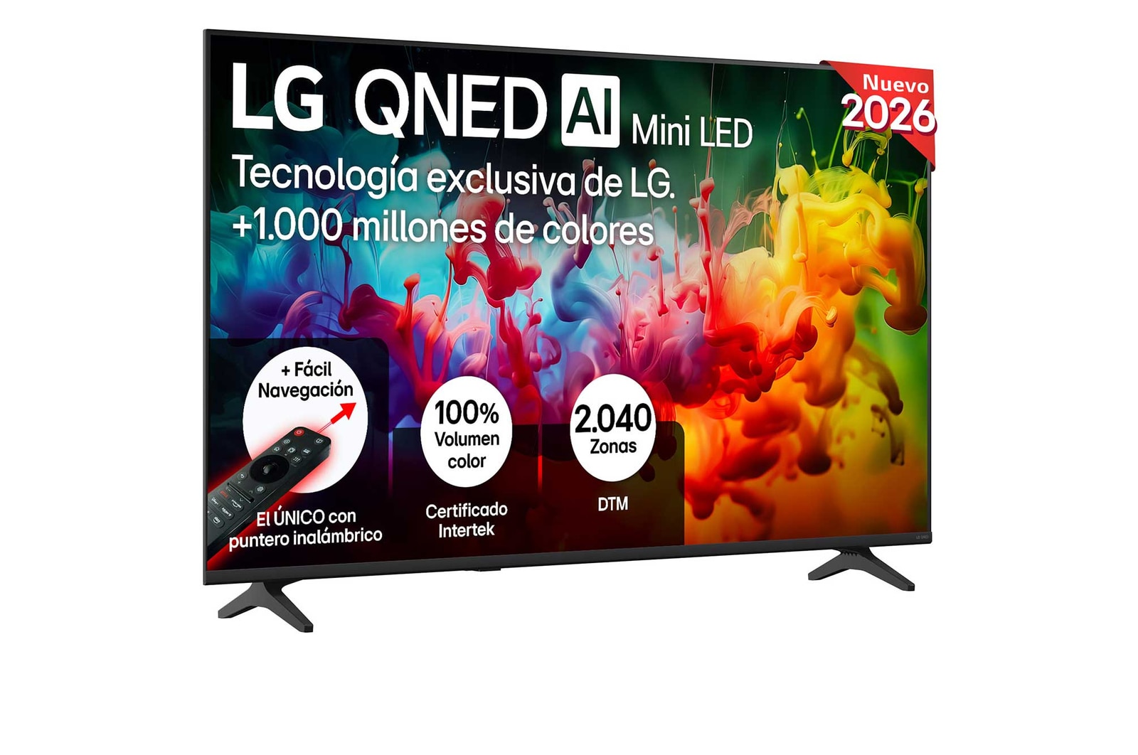 LG Smart TV LG QNED MiniLED AI QNED70 55 pulgadas 4K 2026, 55QNED70B6C