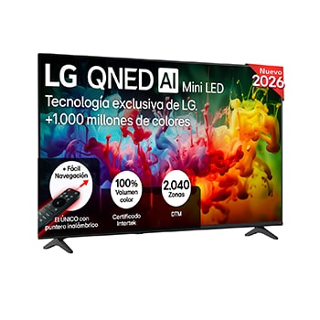 LG Smart TV LG QNED MiniLED AI QNED72 65 pulgadas 4K 2026, 65QNED72B6B