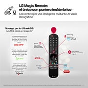LG 65 pulgadas TV LG QNED 4K serie AI QNED87  con Smart TV WebOS24, 65QNED87T6B