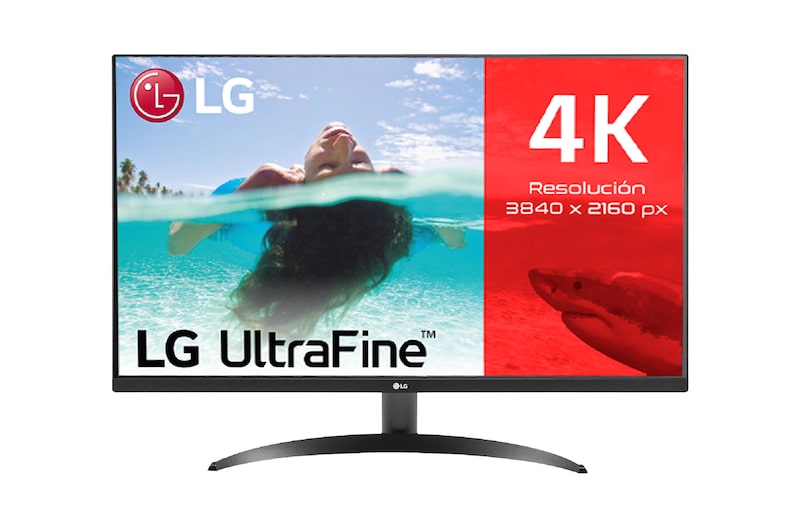 LG Monitor LG UltraFine 32", 4K UHD (3840x2160), AMD FreeSync, HDR10, DCI-P3 90%, altavoces integrados., 32UR500VW-B.EEU