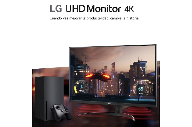 LG Monitor LG UltraFine 32", 4K UHD (3840x2160), AMD FreeSync, HDR10, DCI-P3 90%, altavoces integrados., 32UR500VW-B.EEU