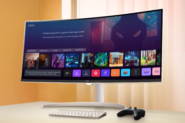 La pantalla muestra la ventana de la aplicación de gaming.