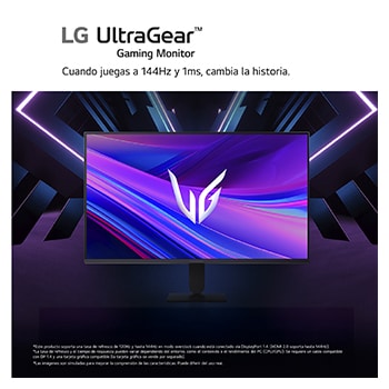 LG Monitor Gaming LG UltraGear, 27", IPS, FHD (1920x1080), 144Hz, 1 ms, 27G411AX-B.OBSPTO