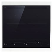 Vue avant de Plaque de cuisson à induction encastrable | 60cm | 4 foyers | 2 zones flex | Design élégant et épuré| puissance maximale de 3,7 kW LG CBIZ2437B