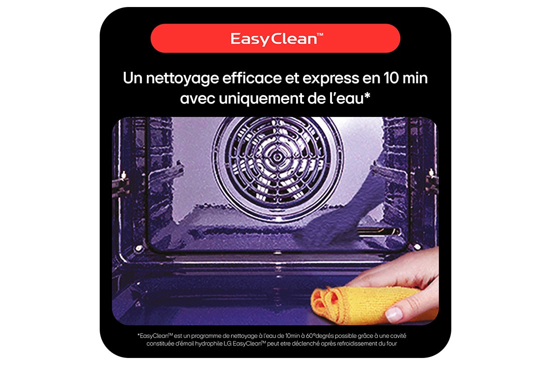 Un nettoyage efficace et express en 10 min seulement