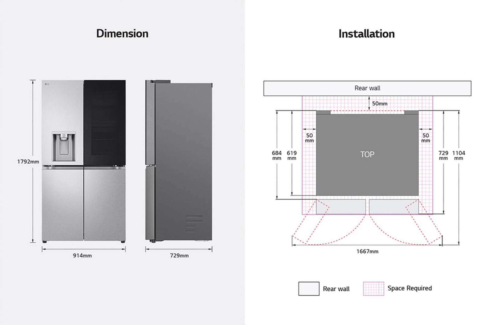 LG GMG960MBJE Vue de face
