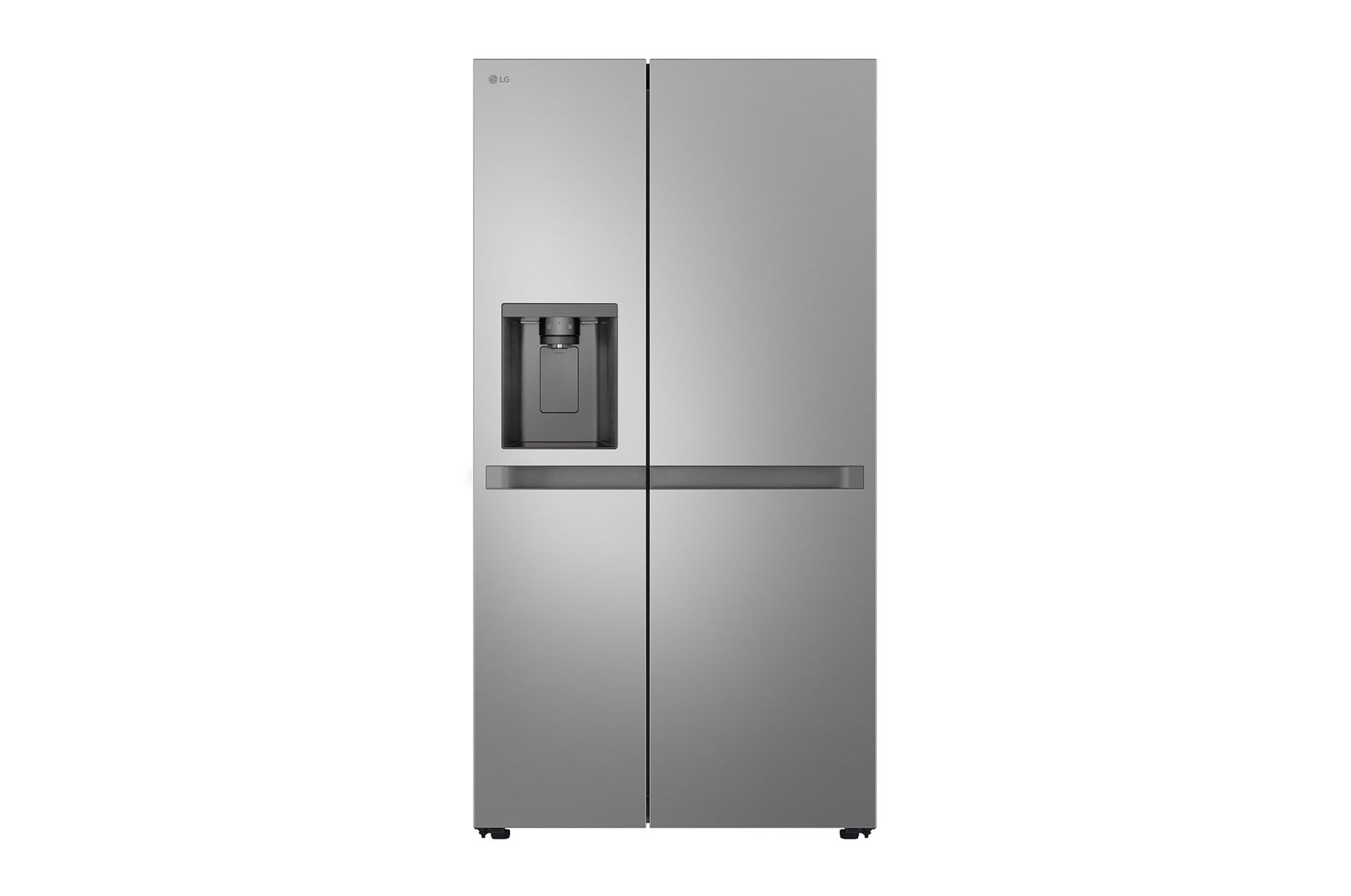 Vue avant de Réfrigérateur Américain | 638 L | Compresseur Smart Inverter™ | Silencieux 36 dB I E I Clayette porte-bouteilles LG GSLC40PYSE