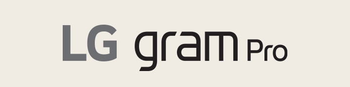 Logo LG gram Pro.