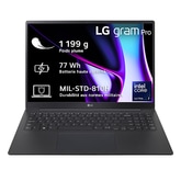 LG gram Pro 16" | Windows 11 Home Adv. | Intel® Core™ Ultra 7, 32Go/1To/Noir