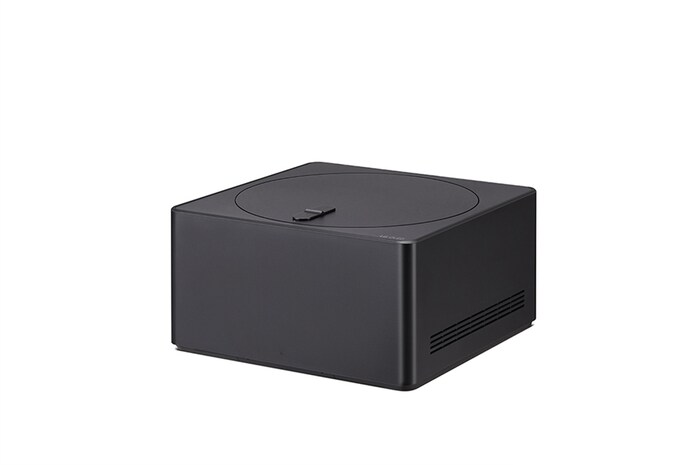 Vue latérale légèrement inclinée vers la gauche du boîtier Zero Connect Box