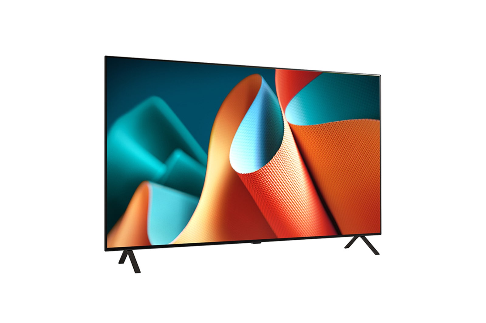 Vue de droite légèrement inclinée du téléviseur OLED OLED B4E de LG