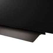 Gros plan d’une TV OLED evo LG, OLED C4 à la base