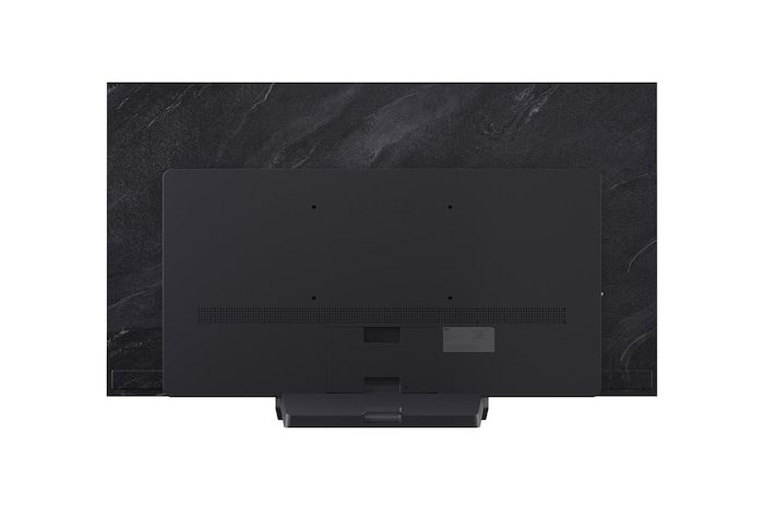Vue arrière de la Smart TV LG OLED evo AI C5 4K.