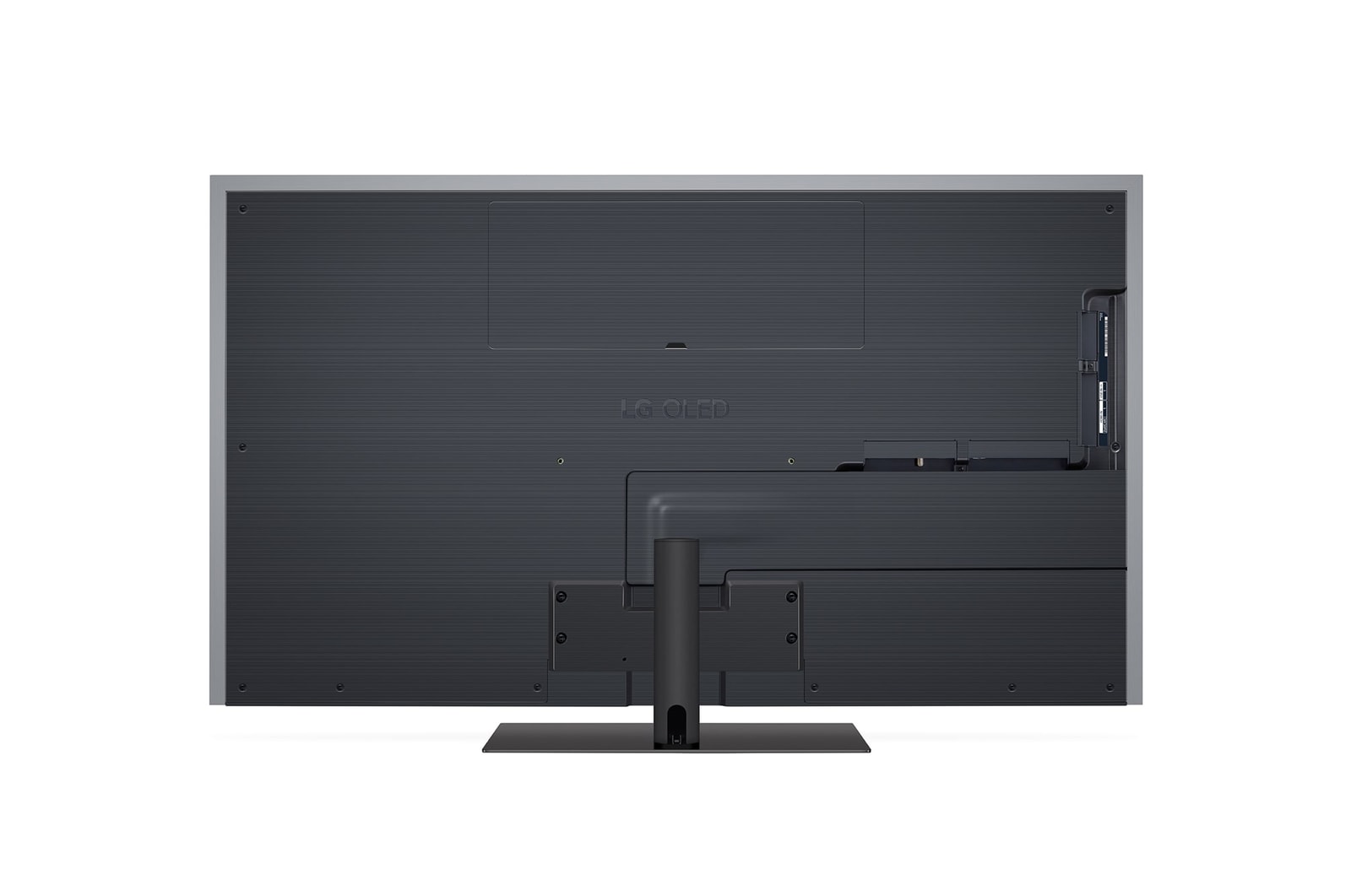 Vue latérale orientée vers la droite de la TV OLED evo LG, OLED G4 à l’écran