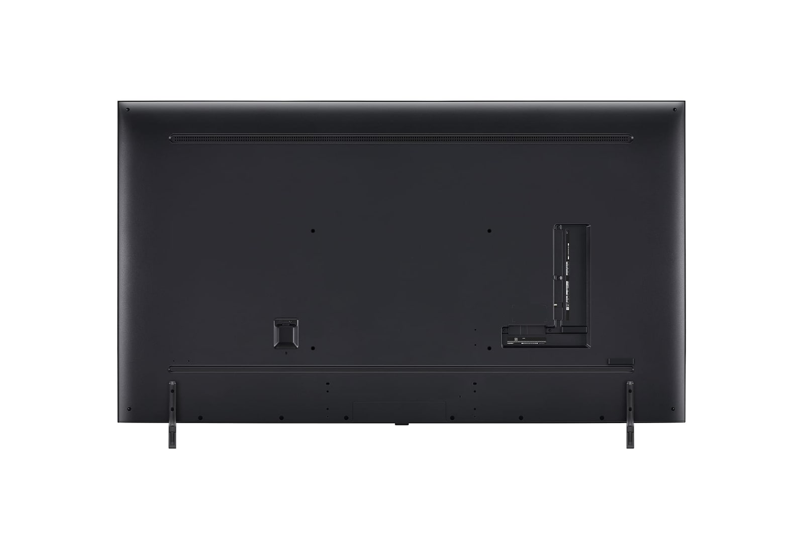 Vue arrière de la TV LG QNED, QNED80