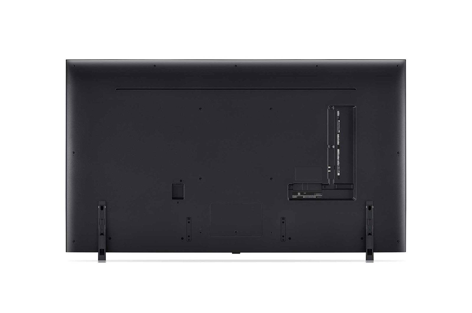 Vue arrière de la TV LG QNED, QNED85