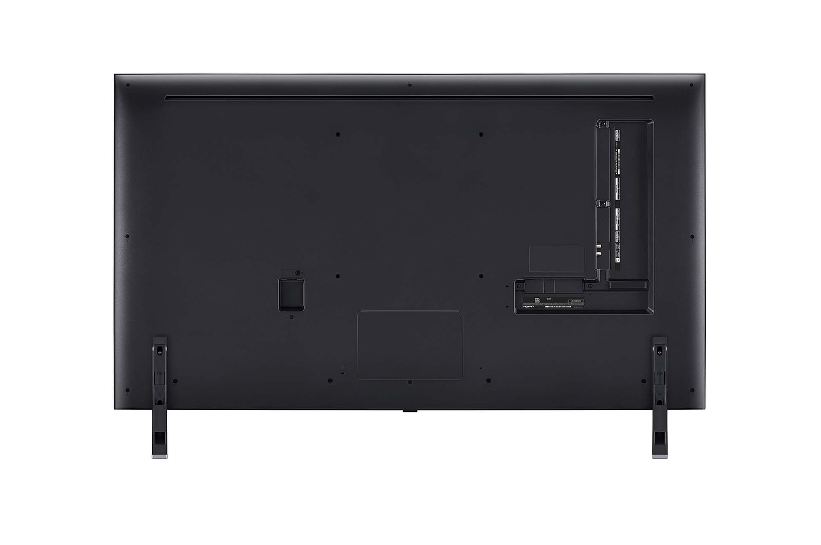 Vue arrière de la TV LG QNED, QNED85