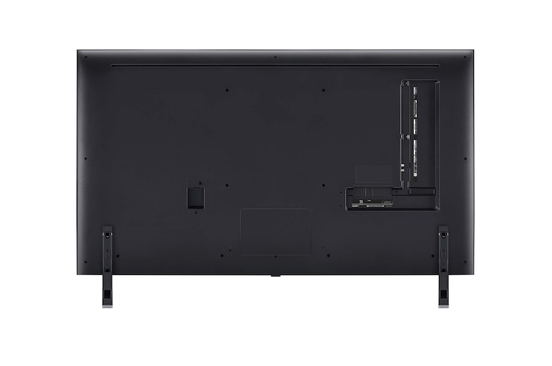 Vue arrière de la TV LG QNED, QNED85
