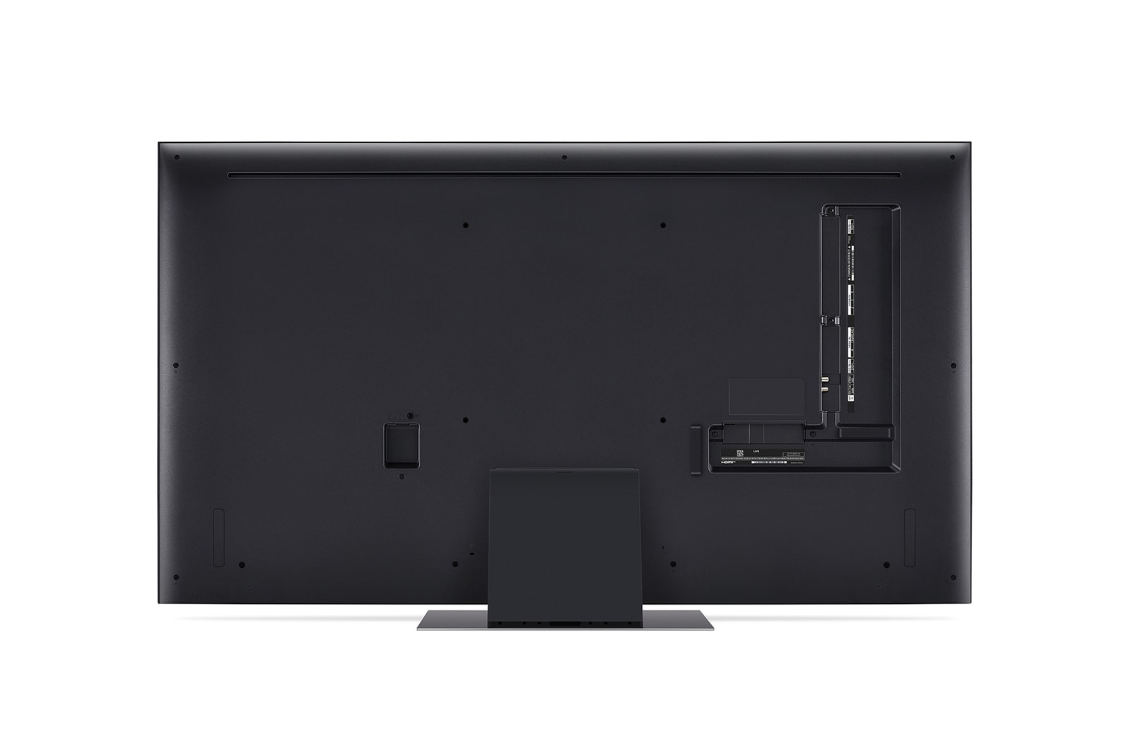Vue arrière de la TV LG QNED, QNED85