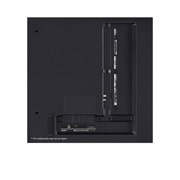 Gros plan du bord supérieur de la TV LG QNED, QNED85