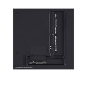 Gros plan du bord supérieur de la TV LG QNED, QNED85