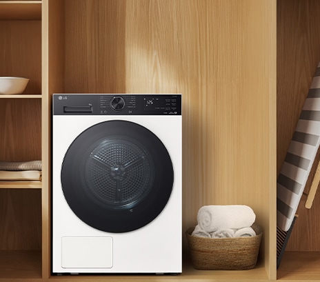 Porte en verre trempé du sèche-linge LG.