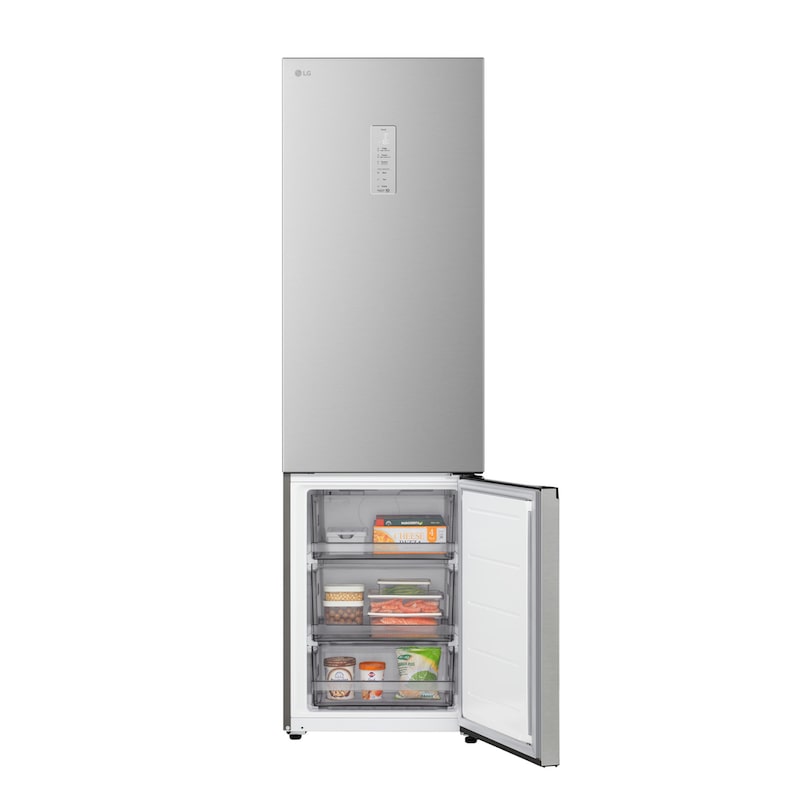 LG bottom freezer (GBBS323CPY) back view showing rear panel