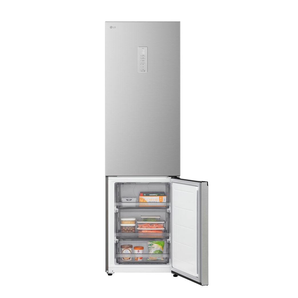 LG bottom freezer (GBBS323CPY) back view showing rear panel