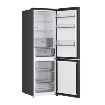 LG fridge freezer (GBBSJ10DEP) front view showing DoorCooling+™ vent