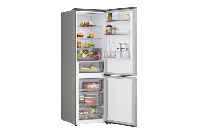 Lower view of LG fridge freezer (GBBSJ10DEP)
