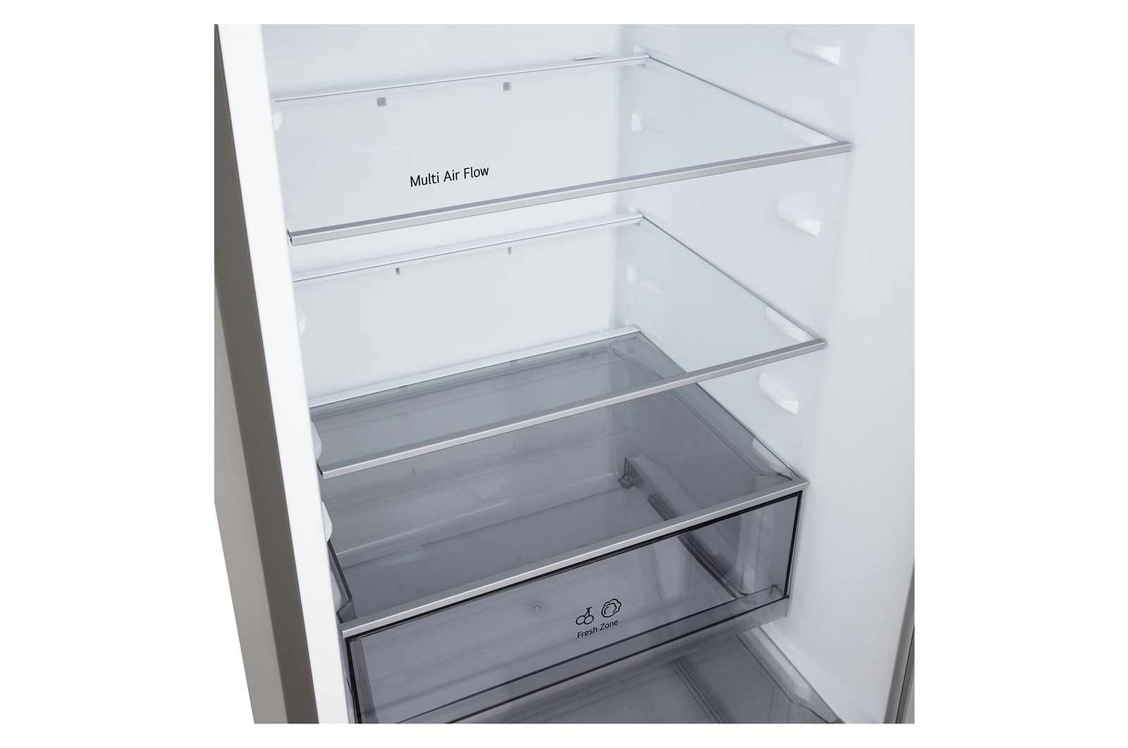 LG bottom freezer (GBBSJ10DEP) back view showing rear panel