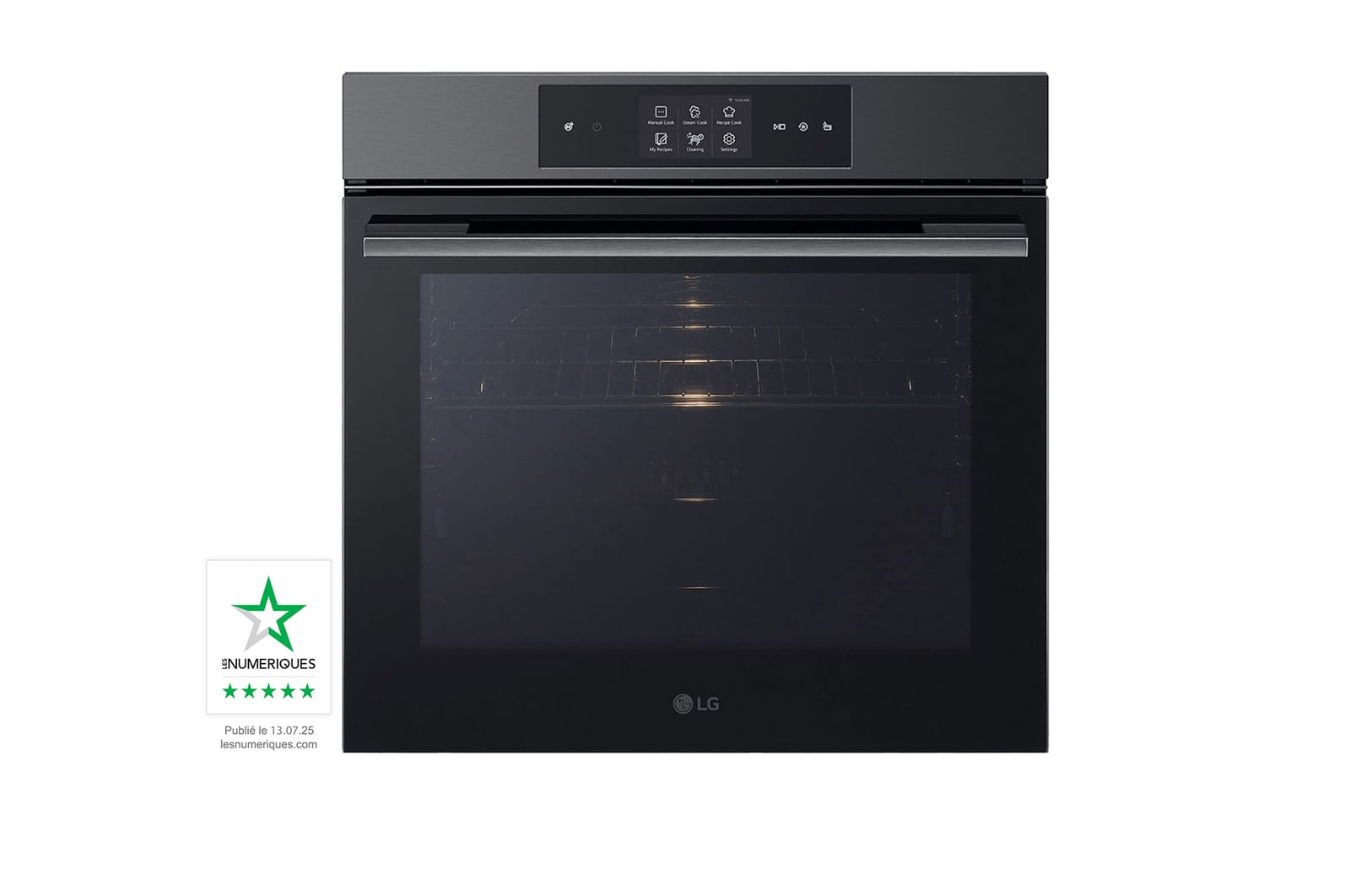 Vue avant de Four encastrable | 76L | InstaView™ | Design élégant | ProBake Convection™ | EasyClean™ LG WS9D7673CB