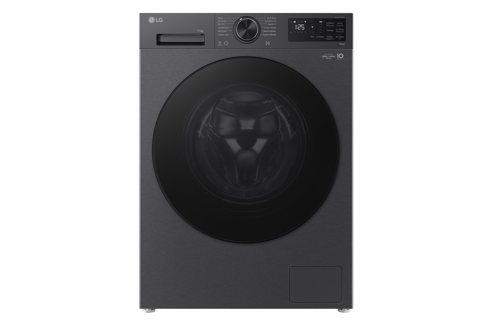 Front open view of LG front load washing machine