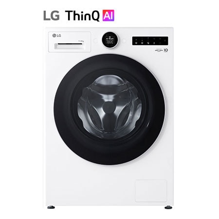 Vue avant de Lave-linge séchant molette écran LCD 11/6kg | EzDispense™ LG F164X71WSTA