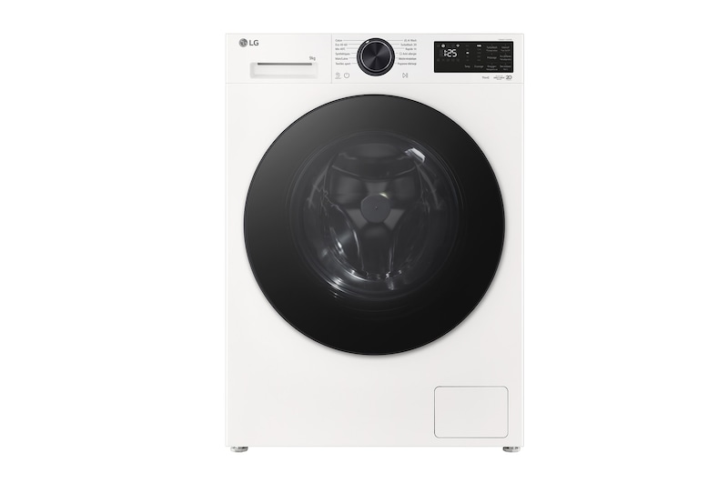 Vue avant de Lave-linge | 9 kg | AI DirectDrive™ | Steam™ LG F94X56BWST