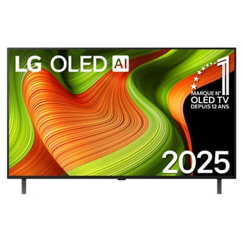 Vue avant de 48 pouces (121 cm) | LG OLED evo AI B5 | 4K Smart TV | 2025 OLED48B56LA