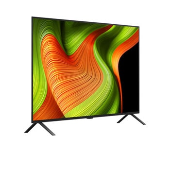 Vue latérale de la Smart TV LG OLED AI B5 4K.