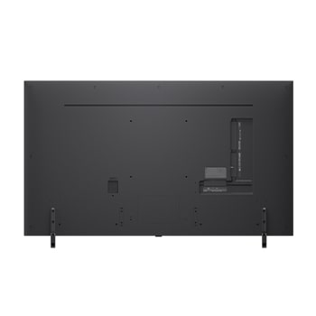 Rear view of LG QNED evo TV.