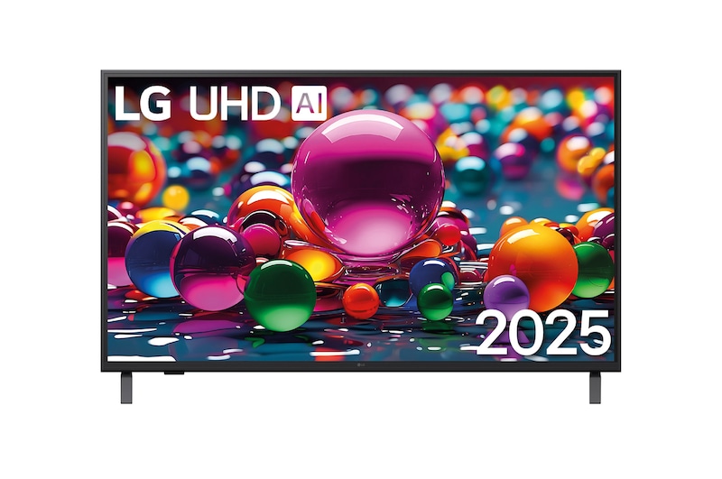 Vue avant de 43 pouces (108 cm) | LG UHD AI UA75 | 4K Smart TV | 2025 LG 43UA75006LA