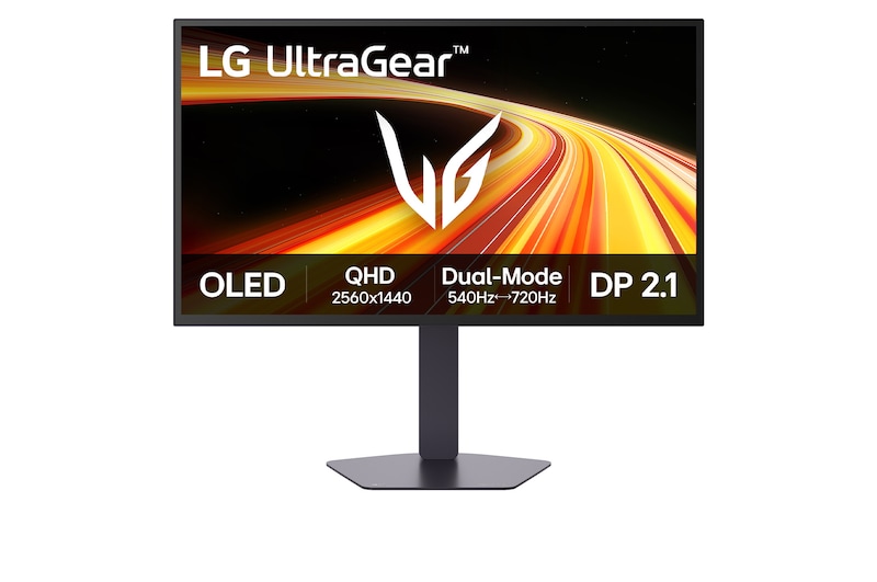 Vue avant de Moniteur gaming 27" OLED 4ème génération QHD avec Dualㅤㅤ LG 27GX790B-B