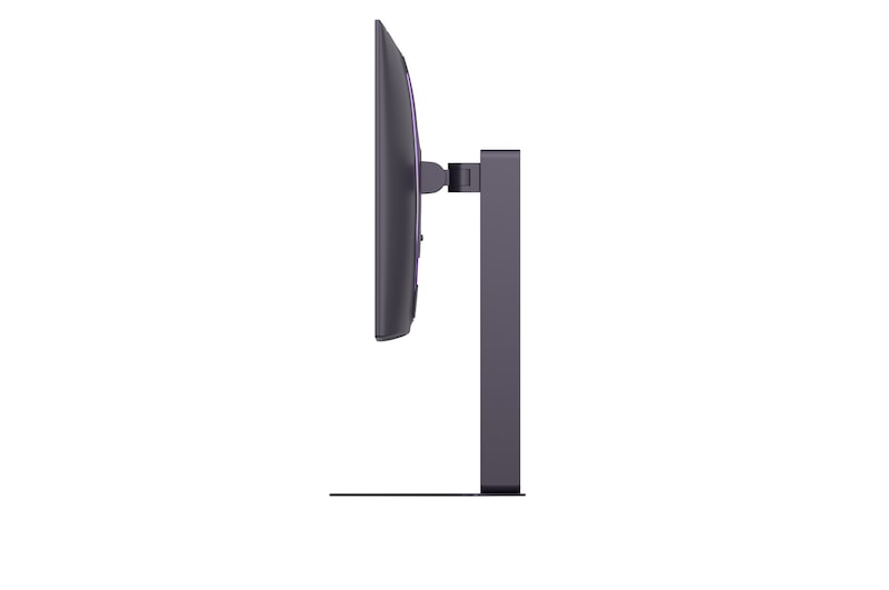 vue latérale de +15 degrés du moniteur incliné