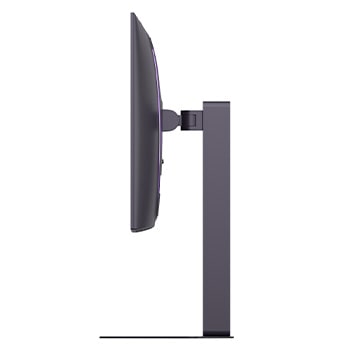 vue latérale de +15 degrés du moniteur incliné