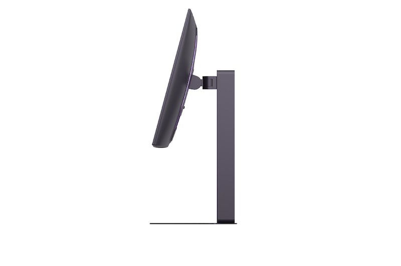 vue latérale du moniteur incliné