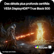 vue de haut du moniteur incliné à -30 degrés