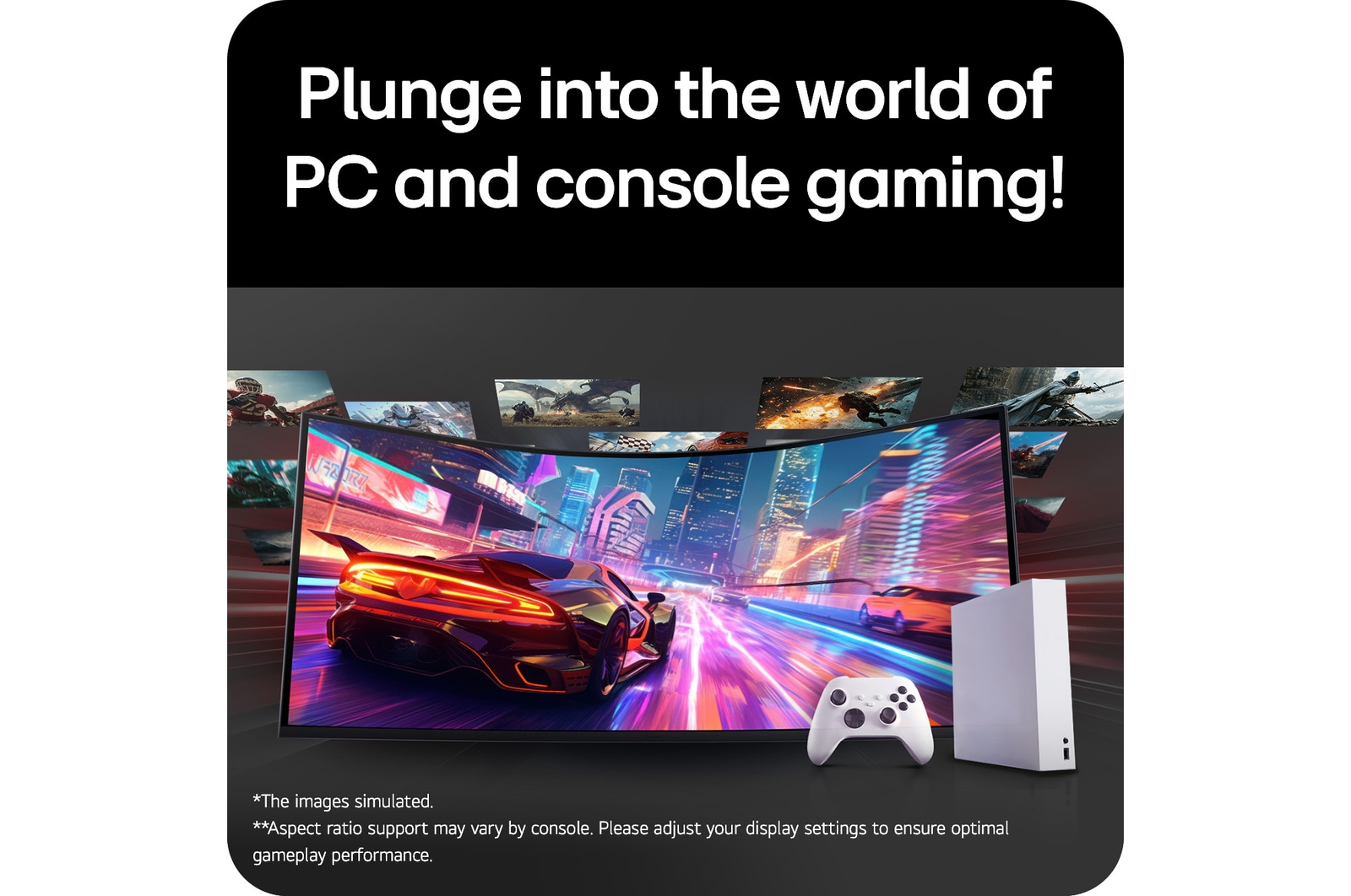 Vue inclinée arrière gauche d’un moniteur pour jeu 52 pouces UltraGear evo G9, 5K2K 240Hz (52G930B)