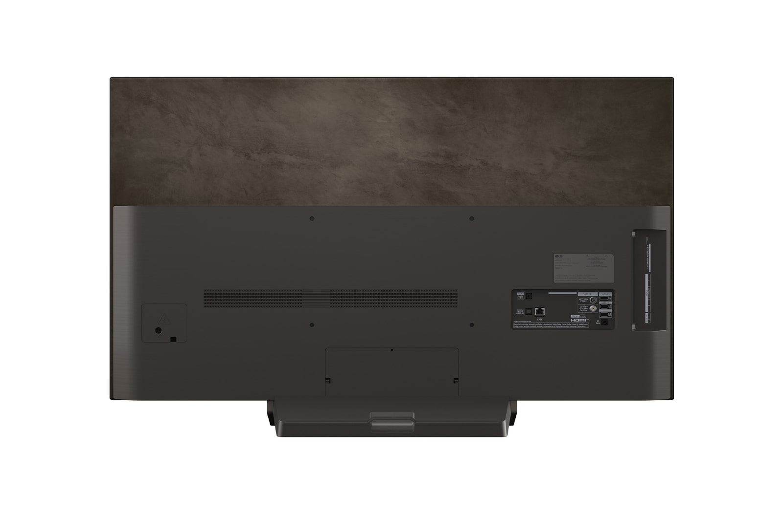 Rear view of LG OLED evo AI C5 4K Smart TV.