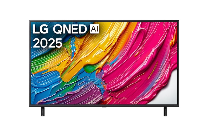 Vue avant de 50 pouces (120 cm) | LG QNED AI QNED80 | 4K Smart TV | 2025 LG 50QNED80A6A