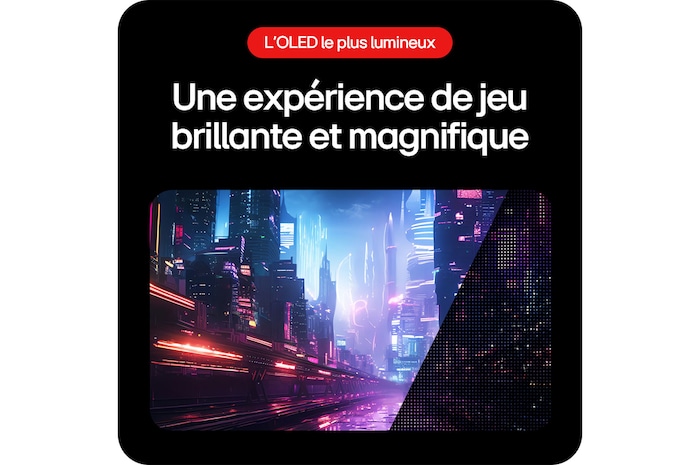 Moniteur Gaming LG UltraGear 34GS95QE offrant une brillance exceptionnelle pour une expérience de jeu magnifique grâce à la technologie LG OLED avec MLA+.
